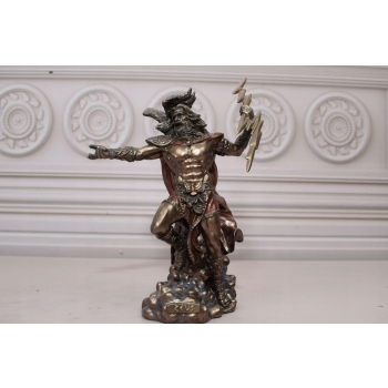 Zeus z Piorunem - Mitologia Grecka - Figurka 18CM - Dekoracja