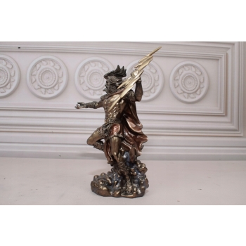 Zeus z Piorunem - Mitologia Grecka - Figurka 18CM - Dekoracja