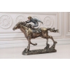 Jeździec na Koniu - Dżokej Koń - Figura Statuetka - Prezent
