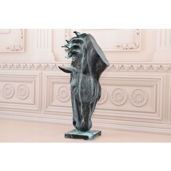 Koński Łeb - Głowa Konia - Koń - Figura z Brązu - Rzeźba Posąg