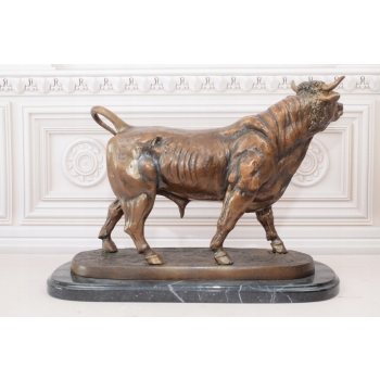 Wielki Byk - Taurus - Figura z Brązu Rzeźba - Le Taureau by Arnadia