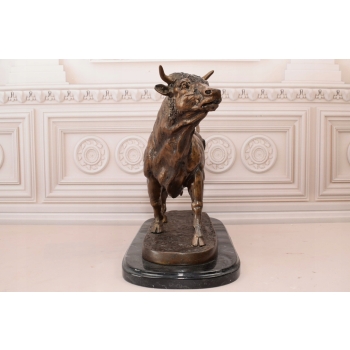 Wielki Byk - Taurus - Figura z Brązu Rzeźba - Le Taureau by Arnadia