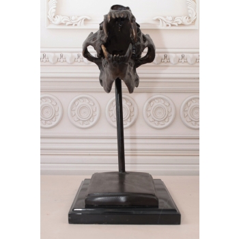 Nowoczesna Figura - Czaszka Dinozaura - Figura z Brązu - Dekoracja