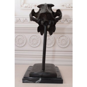Nowoczesna Figura - Czaszka Dinozaura - Figura z Brązu - Dekoracja