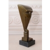 Nowoczesna Sowa Art Deco - Symbol Nauki Prezent dla Studenta Figura z Brązu