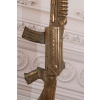 Lampa Stojąca - Złoty Pistolet Kałasznikow Lampka Dekoracyjna Świeci Unikat