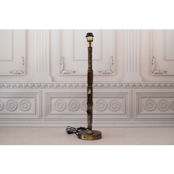 Lampa Stojąca - Złoty Pistolet Kałasznikow Lampka Dekoracyjna Świeci Unikat