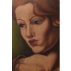 TAMARA De Łempicka - Portret Kobiety - Art Deco - Stary Obraz Olejny