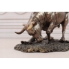Groźny Byk - Figura Figurka Prezent - Statuetka Hossa Giełda Kryptowaluty