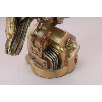 Steampunk Mechaniczny Kruk - Ptak - Statuetka Rzeźba Prezent