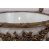 Biała Patera - 4 Amory Anioły - Porcelana + Brąz - Złocony Unikat