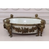Biała Patera - 4 Amory Anioły - Porcelana + Brąz - Złocony Unikat