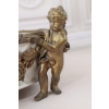 Biała Patera - 4 Amory Anioły - Porcelana + Brąz - Złocony Unikat