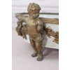 Biała Patera - 4 Amory Anioły - Porcelana + Brąz - Złocony Unikat