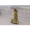 Porcelanowa Ażurowa Patera Trzy Nimfy - Porcelana + Brąz - Okazała Prezent