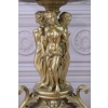 Porcelanowa Ażurowa Patera Trzy Nimfy - Porcelana + Brąz - Okazała Prezent