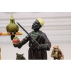 Treser Arab z Papugami - Figura z Brązu - Kolekcja Vienna