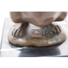 Królik Zając z Dzieckiem - Figura Rzeźba z Brązu Sygnowana