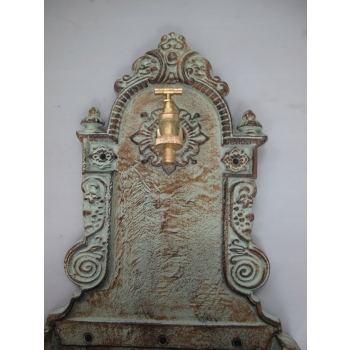 Wlewka Wylewka Kran - Dekoracja Elewacji Fontanna Żeliwo 68cm Dom Ogród
