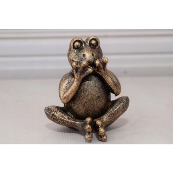 Trzy Mądre Żabki - Żaby - Figura z Żeliwa Żeliwo - Dekoracja