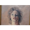Portret Marilin Monroe 1953 - Unikalny Obraz Olejny - Złota Rama