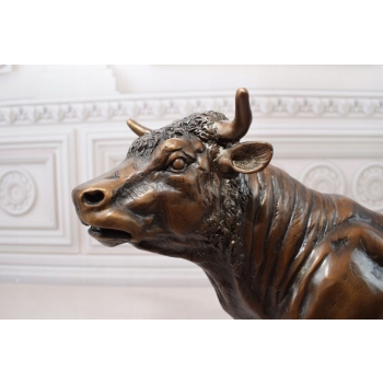 Byk Bull z Wall Street BITCOIN Kryptowaluty Hossa Figura Rzeźba z Brązu