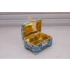 Srebrna Szkatuła Emalia Srebro 84 Rosja 158g Faberge rękodzieło unikat