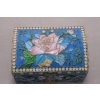 Srebrna Szkatuła Emalia Srebro 84 Rosja 158g Faberge rękodzieło unikat