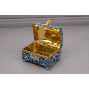 Srebrna Szkatuła Emalia Srebro 84 Rosja 158g Faberge rękodzieło unikat