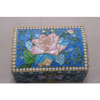 Srebrna Szkatuła Emalia Srebro 84 Rosja 158g Faberge rękodzieło unikat