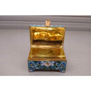 Srebrna Szkatuła Emalia Srebro 84 Rosja 158g Faberge rękodzieło unikat
