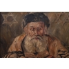 A. GOLDBAUM 1939 - Żyd z Księgami - Stary Obraz Olej na Płótnie