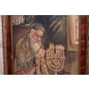 GOLDBAUM 1940 - Żyd Rozpalający Menore - Stary Obraz Olej na Płótnie