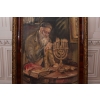 GOLDBAUM 1940 - Żyd Rozpalający Menore - Stary Obraz Olej na Płótnie
