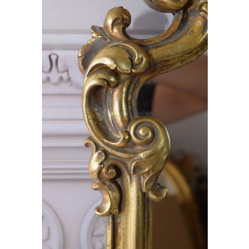 Złota Lustro - Rama Złota Ornamentowa - Piękne Kryształowe - Dekoracja