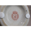 Porcelanowa Karafka - Okuta Brązem Brąz - Kwiaty i Ptaki - Sygnowana
