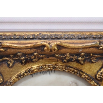 Obraz Kwiaty Kwiat - Złota Rama - Alabaster - Dekoracja