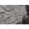 Obraz Alabaster - Medalion - Srebrna Rama - Kwiaty Kwiat - Dekoracja