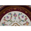 Obraz na Porcelanie - Medalion - Kwiaty - Złota Rama - Dekoracja