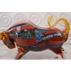 Szkło Murano Style - Kolorowy Byk - Figura Prezent Dekoracja