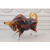 Szkło Murano Style - Kolorowy Byk - Figura Prezent Dekoracja