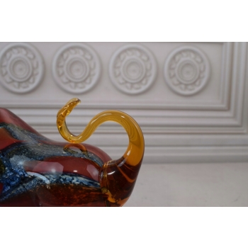 Szkło Murano Style - Kolorowy Byk - Figura Prezent Dekoracja