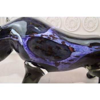 Szkło Murano Style - Kolorowy Nosorożec - Nowoczesna Figura Rzeźba