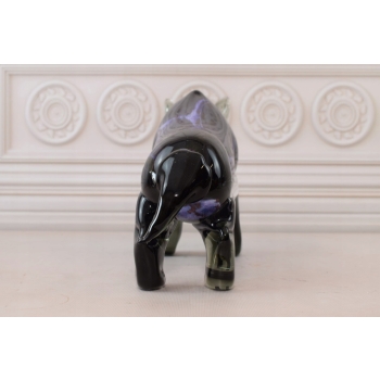 Szkło Murano Style - Kolorowy Nosorożec - Nowoczesna Figura Rzeźba