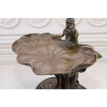 Patera z Brązu - Kobieta Dama - Figura Rzeźba Brąz - Dekoracja