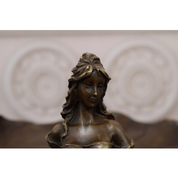 Patera z Brązu - Kobieta Dama - Figura Rzeźba Brąz - Dekoracja