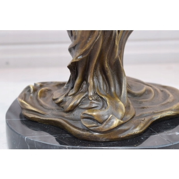 Patera z Brązu - Kobieta Dama - Figura Rzeźba Brąz - Dekoracja
