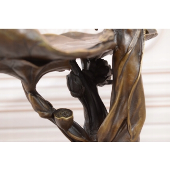 Patera z Brązu - Kobieta Dama - Figura Rzeźba Brąz - Dekoracja