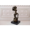 Meduza - Akt Kobiety - Siedząca Kobieta - Figura z Brązu - Dekoracja Erotyk