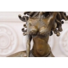 Meduza - Akt Kobiety - Siedząca Kobieta - Figura z Brązu - Dekoracja Erotyk